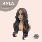 [PRE-ORDER] JBEXTENSION 24 Inches Body Wave Cold Brown Pre-Cut Frontlace Wig AYLA BROWN