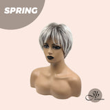 HOT OF SEASON - Pixie Cut Silver Fashion Women Wig SPRING