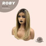 JBEXTENSION 22 Inches Blonde Medium Length Women Pre-Cut Frontlace Glueless Wig ROBY BLONDE