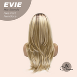 JBEXTENSION 22 Inches Mix Blonde Pre-Cut Free Part Frontlace Glueless Wig EVIE MIX BLONDE