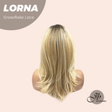 JBEXTENSION 18 Inches Honey Blonde Curly Pre-Cut Snowflake Lace Frontlace Glueless Wig LORNA SNOWFLAKE【PLUS PERMATEASE】【BENDY EAR TABS】