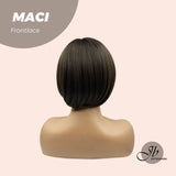 JBEXTENSION 10 Inches Bob Cut Brown Side Part Frontlace Glueless Wig MACI