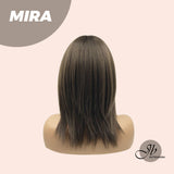 JBEXTENSION 15 Inches Cold Brown Wig With Bangs MIRA