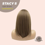 JBEXTENSION GENERATION FIVE 16 Inches Light Brown Straight Wig STACY S LIGHT BROWN