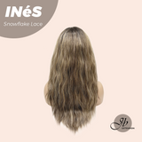 JBEXTENSION 22 Inches Mix Blonde Pre-Cut Snowflake Lace Frontlace Glueless Wig INéS SNOWFLAKE【PERMATEASE】【BENDY EAR TABS】