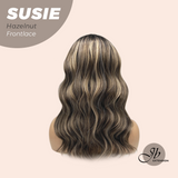 JBEXTENSION 16 Inches Hazelnut Women Pre-Cut Frontlace Glueless Wig SUSIE HAZELNUT
