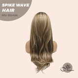 JBEXTENSION 24 Inches Long Curly Hair Mix Blonde Headband Wig SPIKE WAVE HAIR - MIX BLONDE