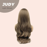 JBEXTENSION 26 Inches Long Curly Light Brown Wig JUDY LIGHT BROWN