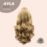 JBEXTENSION 24 Inches Body Wave Blonde Pre-Cut Frontlace Glueless Wig AYLA BLONDE