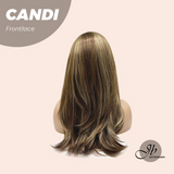 JBEXTENSION 20 Inches Dark Hazelnut Pre-Cut Side Part Frontlace Glueless Wig CANDI