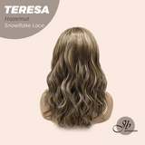 JBEXTENSION 18 Inches Hazelnut Pre-Cut Snowflake Lace Frontlace Glueless Wig TERESA HAZELNUT【PERMATEASE】【BENDY EAR TABS】- M/L