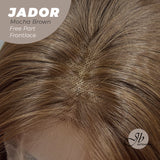 [PRE-ORDER] JBEXTENSION 10 Inches Mocha Brown Curly Lace Front Wig.Pre Plucked 13*3 HD Transparent Lace Frontal Handmade Futura Fiber Swiss Lace Synthetic Fiber Wig JADOR MOCHA BROWN