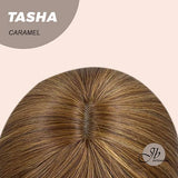 JBEXTENSION 24 Inches Wolf Cut Caramel Women Wig With Bangs TASHA CARAMEL