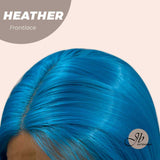 JBEXTENSION 15 Inches Blue Straight Side Part Frontlace Wig HEATHER