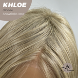JBEXTENSION 12 Inches Bob Cut Blonde Pre-Cut Snowflake Lace Frontlace Glueless Wig KHLOE BLONDE【PERMATEASE】【BENDY EAR TABS】