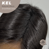 Nichole's Selection - 22 Inches Natural Black Pre-Cut Snowflake Lace Frontlace Glueless Wig KEL NATURAL BLACK【PERMATEASE】【BENDY EAR TABS】