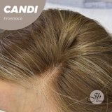 JBEXTENSION 20 Inches Dark Hazelnut Pre-Cut Side Part Frontlace Glueless Wig CANDI