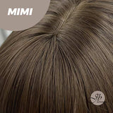 JBEXTENSION 18 Inches Cold Brown Body Wave With Full Bangs Wig MIMI