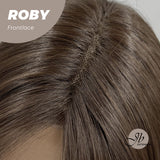 Nichole's Selection -22 Inches Brown Medium Length Women Pre-Cut Frontlace Glueless Wig ROBY