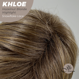 JBEXTENSION 12 Inches Bob Cut Hazelnut Blonde Highlight Pre-Cut Snowflake Lace Frontlace Glueless Wig KHLOE HAZELNUT【PERMATEASE】【BENDY EAR TABS】