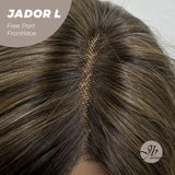 Silvia Highly Recommended- 24 Inches Mix Brown Curly Lace Front Wig.Pre Plucked 13*4 HD Transparent Lace Frontal Handmade Futura Fiber Swiss Lace Synthetic Fiber Pre-Cut Lace Glueless Wig JADOR L