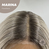 JBEXTENSION 20 Inches Silver Color Wave Pre-Cut Frontlace Glueless Wig MARINA
