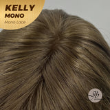 JBEXTENSION KELLY MONO Monofilament Handmade Wig 6X5 Full Monofilament Hand Tied Top Wig 22 Inches Blonde Color Wolf Cut Full Mono Lace Glueless Wig KELLY MONO