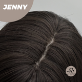 JBEXTENSION 25 Inches Midnight Brown( Black/Brown) Curly Wig with Bangs JENNY