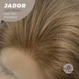 JBEXTENSION 10 Inches Light Brown Curly Lace Front Wig.Pre Plucked 13*4 HD Transparent Lace Frontal Handmade Futura Fiber Swiss Lace Synthetic Fiber Glueless Wig JADOR LIGHT BROWN