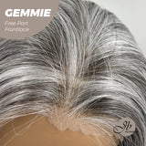 JBEXTENSION 20 Inches Grey Pre-Cut Free Part Frontlace Glueless Wig GEMMIE