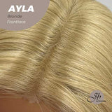 JBEXTENSION 24 Inches Body Wave Blonde Pre-Cut Frontlace Glueless Wig AYLA BLONDE