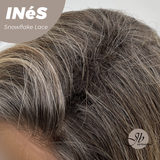 JBEXTENSION 22 Inches Mix Blonde Pre-Cut Snowflake Lace Frontlace Glueless Wig INéS SNOWFLAKE【PERMATEASE】【BENDY EAR TABS】