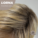 JBEXTENSION 18 Inches Honey Blonde Curly Pre-Cut Snowflake Lace Frontlace Glueless Wig LORNA SNOWFLAKE【PLUS PERMATEASE】【BENDY EAR TABS】