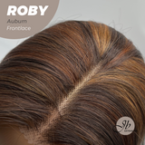 JBEXTENSION 22 Inches Auburn with Highlight Women Pre-Cut Frontlace Glueless Wig ROBY AUBURN