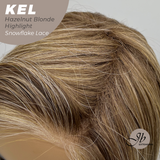 JBEXTENSION 22 Inches Hazelnut Blonde Highlight Pre-Cut Snowflake Lace Frontlace Glueless Wig KEL HAZELNUT【PERMATEASE】【BENDY EAR TABS】