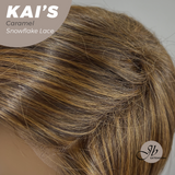 JBEXTENSION 18 Inches Caramel Pre-Cut Snowflake Lace Frontlace Glueless Wig KAI'S CARAMEL【PERMATEASE】【BENDY EAR TABS】