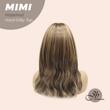 JBEXTENSION 16 Inches Scalpiana 3.5X4 Hard Silky Top Natural Scalp Effect Hazelnut Body Wave Wig With Bangs Wig MIMI SILKY TOP HAZELNUT