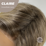JBEXTENSION 22 Inches Mix Blonde Pre-Cut Snowflake Lace Frontlace Glueless Wig CLAIRE SNOWFLAKE【PERMATEASE】【BENDY EAR TABS】- M/L