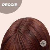 JBEXTENSION 20 Inches Red Fashion Women Wig With Bangs REGGIE