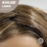 JBEXTENSION 18 Inches Caramel Pre-Cut Snowflake Lace Frontlace Glueless Wig KHLOE LONG【PERMATEASE】【BENDY EAR TABS】