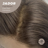 Nichole's Selection - 10 Inches Cold Brown Curly Lace Front Wig.Pre Plucked 13*4 HD Transparent Lace Frontal Handmade Futura Fiber Swiss Lace Synthetic Fiber Glueless Wig JADOR BROWN