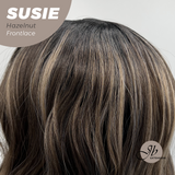 JBEXTENSION 16 Inches Hazelnut Women Pre-Cut Frontlace Glueless Wig SUSIE HAZELNUT