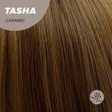JBEXTENSION 24 Inches Wolf Cut Caramel Women Wig With Bangs TASHA CARAMEL