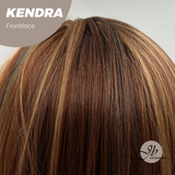 Nichole's Selection - 16 Inches Auburn Highlight Pre-Cut Frontlace Glueless Wig KENDRA