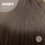 Nichole's Selection -22 Inches Brown Medium Length Women Pre-Cut Frontlace Glueless Wig ROBY