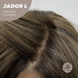 Nichole's Selection -24 Inches Blonde Highlight Curly Lace Front Wig.Pre Plucked 13*4 HD Transparent Lace Frontal Handmade Futura Fiber Swiss Lace Synthetic Fiber Pre-Cut Lace Glueless Wig JADOR L