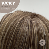 JBEXTENSION 20 Inches Hazelnut Pre-Cut Snowflake Lace Frontlace Glueless Wig VICKY HAZELNUT【PERMATEASE】【BENDY EAR TABS】