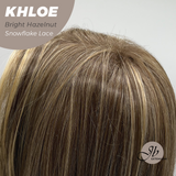 JBEXTENSION 12 Inches Bob Cut Bright Hazelnut Pre-Cut Snowflake Lace Frontlace Glueless Wig KHLOE BRIGHT HAZELNUT【PERMATEASE】【BENDY EAR TABS】