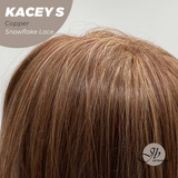 JBEXTENSION 20 Inches Copper Pre-Cut Snowflake Lace Frontlace Glueless Wig KACEY S COPPER【PERMATEASE】【BENDY EAR TABS】- M/L