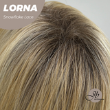 JBEXTENSION 18 Inches Honey Blonde Curly Pre-Cut Snowflake Lace Frontlace Glueless Wig LORNA SNOWFLAKE【PLUS PERMATEASE】【BENDY EAR TABS】